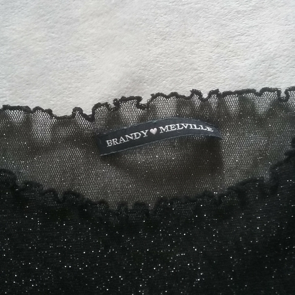 🔵 3/$30 BRANDY 🖤 MELVILLE  See Through Sparkling Top - Picture 10 of 10